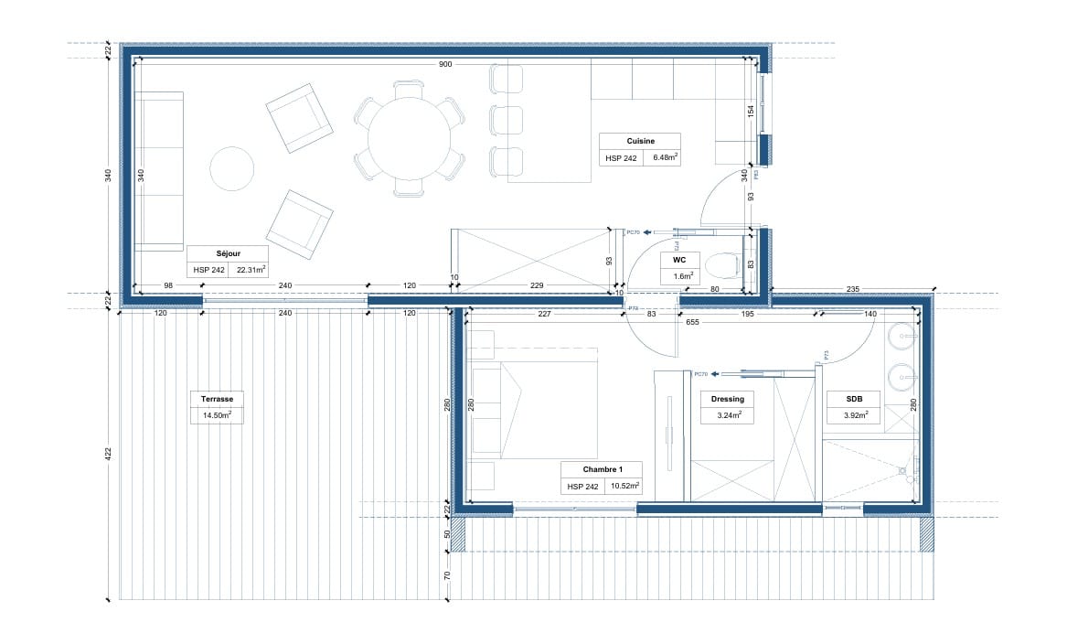 auver-lodge - plan F1